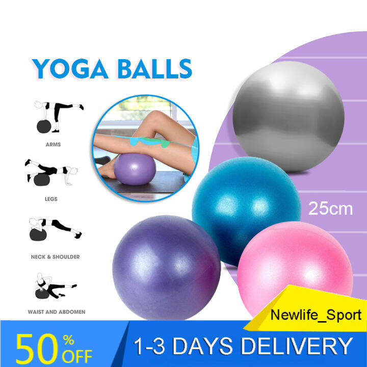 Yontree 2 Palline Morbide Per Pilates Da 22-25 Cm - Antiscoppio PVC - Con Pompa - Per Yoga, Addome, Fisioterapia