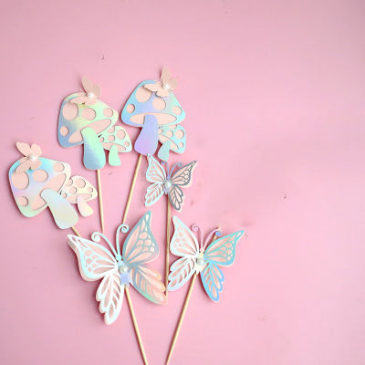Paper Cake Decorations Party Decorations Cake Decorating Butterfly Cake Decoration Pearl Cake Decoration