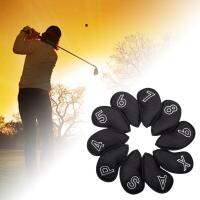 10Pcs/Set Golf Iron Covers Set Head Cover Interchangeable No. Tag Protector