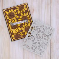 【CW】 Sunflower Background New Arrival 2022 Metal Cutting Dies DecorationScrapbooking Paper Craft Punch Stencils Embossing Art