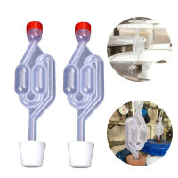 2pcsLot Home Brew Wine Fermentation Airlock With Silicone Stoppers Plug Airlock Seal Valve Bubbler Fermentation Brewing Tools