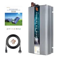 กริดไท1000วัตต์เพียวไซน์เวฟอินเวอร์เตอร์พลังงานแสงอาทิตย์สำหรับ18V 1250W PV,10.5V ~ 30VDC, 90V-140V/180V ~ 260VAC, 50Hz-60Hz,Gratis Ongkir