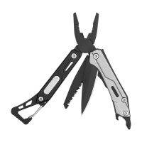 【YF】 Multitool Pliers Folding With Carabiner Serrated Blade Cable Rope Cutter Multifunction Plierss Survive Pocket Tool Knives