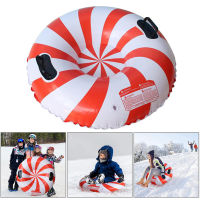 Snow Tube Snow Sled Handles Sledge Circle Tyre Tube Thickened Winter Sports Inflatable Skiing Circle Rings