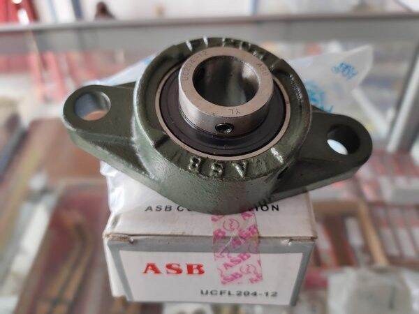 BEARING ASB UCFL 204-12 PILLOW BLOCK LAHER BEARING DUDUK 3/4Inch /19mm ...