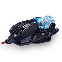 Gaming Mouse Ergonomic Wired Mouse 8-Key LED 4000 DPI Optical Macro Programmable USB Wired Computer Gamer Mouse For PC Laptop