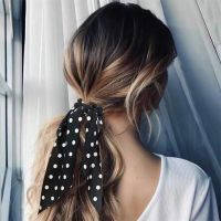 Printting Hair Scarf Scrunchies Vintage Triangle Bandanas Hairband Headband Without Clips Elastic Hair Bands Headwrap Accesories