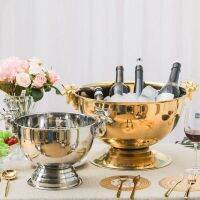 13.5L Deer Head Ear Champagne Bowl 304 Stainless Steel Rose Golden silver Wine Beer Ice Bucket Bar Party