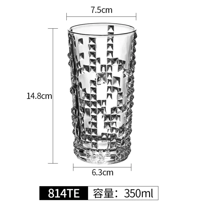Imported Crystal Glass Collins Glass Highball Tumbler Long Glass Jin