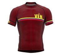 Venezuela Red Cycling Jersey Tops Summer Short Sleeve Road Bike Jersey Racing Cycling Clothing Maillot Ciclismo