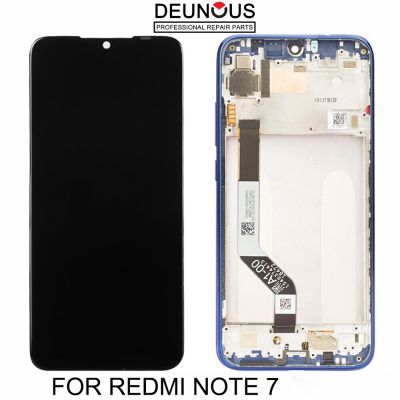 สำหรับ Xiaomi Redmi Note 7จอแสดงผล Lcd สัมผัสทำให้เป็นดิจิทัลประกอบ Redmi Note 7ชิ้นส่วนซ่อมสัมผัสหน้าจอ Lcd