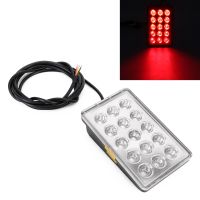 DC12V ไฮไลต์ไฟเบรครถยนต์1W ไฟถอยหลังพร้อม SMD-3528 LED 15ดวง (โปร่งใส)(Addfun)