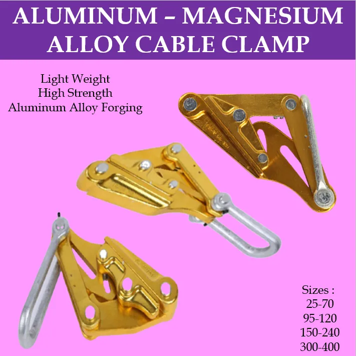 Lifting Equipment ALUMINUMMAGNESIUM ALLOY CABLE CLAMP WIRE ROPE GRIP