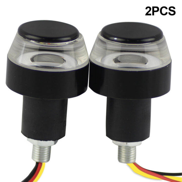 12V CNC Turn Signals Motorcycle LED Handle Bar End Blinker for 22mm