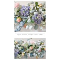 blue flower wedding archs artificial flowers handmade flower sets home shop windows decoration