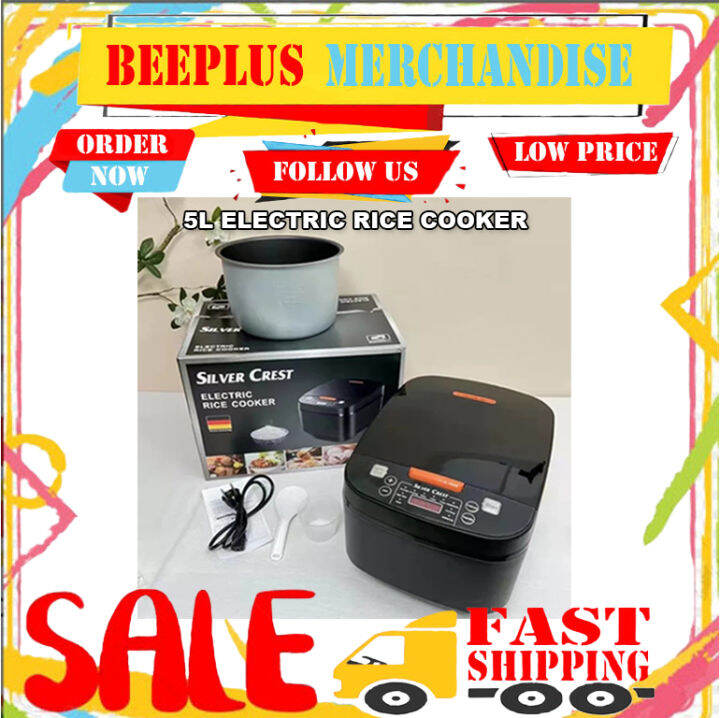 BM Silver Crest 5L Electric Rice Cooker Lazada PH