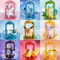 ตุ๊กตาขยับแขนขาได้บาร์ขาออกจากโปเกมอนของแท้ Eevee Umbreon Vaporeon Flareon Espeon กล่องทึบของเล่นตุ๊กตาขยับแขนขาได้ของเล่นใหม่2023ชิ้น