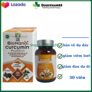 Viên uống bio nano curcumin plus giúp bảo vệ niêm mạc dạ dày