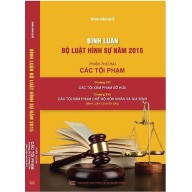 Sách Bình Luận Bộ Luật Hình Sự Năm 2015 thumbnail