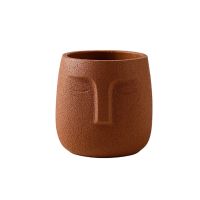 Nordic Human Face Ceramic Vase Flowerpot Zen Succulent Green Plant Pot