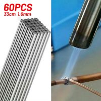 60Pcs Low Temperature Easy Melt Aluminum Welding Rods Weld Bars Cored Wire Rod Solder for Soldering No Need Solder Powder Hand Tool Parts  Accessories