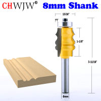 CHWJW 1PC 8mm Shank 1-1/8－กรอบรูปเราเตอร์บิตตัดแต่งเครื่องตัดไม้สําหรับงานไม้เครื่องมือไฟฟ้า