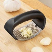 ETXCurve Garlic Press Stainless Steel Garlic Mincer Chopping Garlic Ginger Press Rolling Crusher Vegetable Tool Kitchen Gadgets