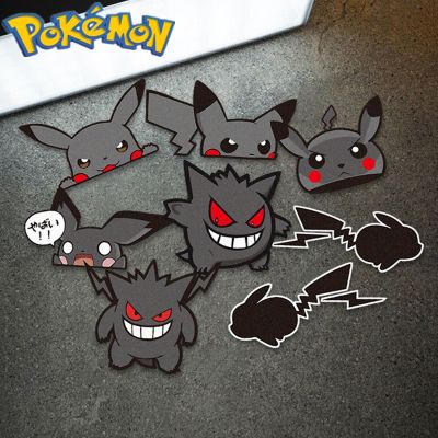 hotx【DT】 Pikachu Gengar car stickers anime surrounding dark decoration electric motorcycle scratches