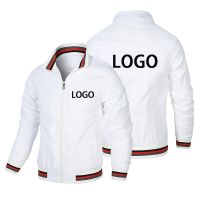 New Product Custom LOGO Men Coat Brand Bomber Outdoor Jacket Spring Autumn Fashion Streetwear Causal Zipper Cardigan M-4XL