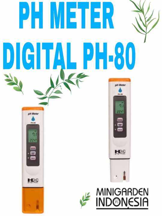PH 80 PH METER HM DIGITAL PH TESTER ALAT UKUR ASAM BASA SUHU Lazada