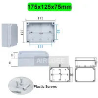 AG ชุด IP67กันน้ำพลาสติก ABS กล่องเชื่อมต่อไฟฟ้าแบบ DIY กล่องฝาปิดกล่องกระจายกลางแจ้ง