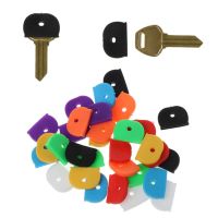 32 Pcs Key Caps Practical Key Covers Topper Tags Label ID Silicone Coding Color Key Identifier Cover Fit Most Key Heads Key Chains