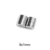 50 1000PCS 8x1 mm Strong Powerful Magnetic Magnet 8mmx1mm Permanent Neodymium Magnet Disc 8x1mm Fridge Small Round Magnet 8x1 mm