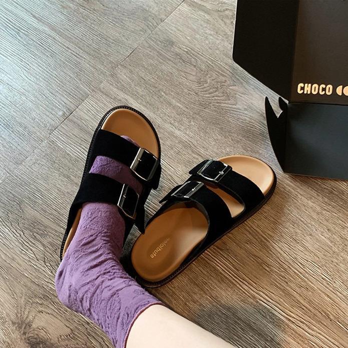 hot-sale-sandals-and-slippers-women-korean-version-of-birkenstock-2023-summer-new-round-head-one-word-with-square-buckle-casual-outer-sandals