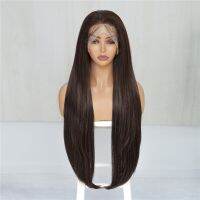 【jw】▥♙ Iparty Synthetic Straight Wig 32 Inches Color Part Resistant Fibers Wigs