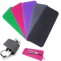 【YF】 Silicone Heat Resistant Travel Mat Pouch for Curling Iron Hair Straightener Multi-function Non-slip Flat Styling Tool