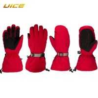 【LZ】☾  Luvas de esqui inverno snowboard oxford pano de veludo antiderrapante luvas à prova dnon água para motocicleta ciclismo velo luvas de neve quente