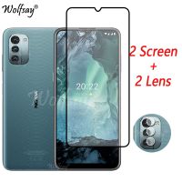 ∋□☁ Full Cover Tempered Glass For Nokia G11 Screen Protector For Nokia G11 NokiaG11 G21 Camera Glass For Nokia G11 Glass 6.5 inch