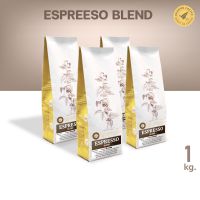 Espresso Blend [Medium Roast] เมล็ดกาแฟคั่วสด กาแฟเบลนด์ คั่วกลาง ชงร้อน ชงเย็น 1kg.  kokoro coffee กาแฟ พรีเมียม