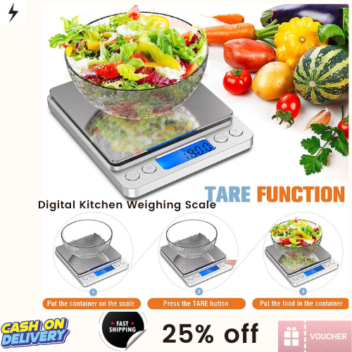 Digital Kitchen Scale: Food Weighing scale, Grams Measurement, Cooking ...