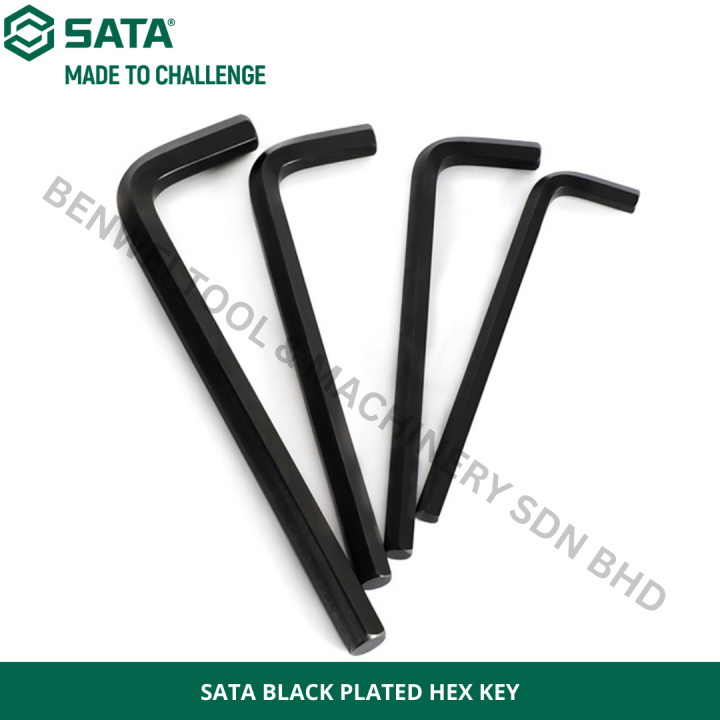 SATA BLACK PLATED HEX KEY / 12MM 14MM 17MM 22MM 27MM / ALLEN KEY / L