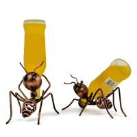 Creative Small Iron Wine Rack Metal Ant Wine Holder Beer Cocktail Bottle Holder Home Decor