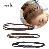 【YF】 European and American fashion hair accessories personality double elastic twist braided wig braid headband hairband