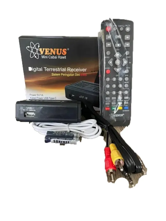 Set Top Box Mini TV DIGITAL DVB T2 DVBT2 Venus Cabai Rawit Mini STB