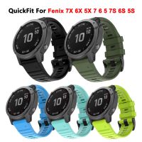 ❈ QuickFit 20 22 26mm Silicone Watch Strap for Garmin Fenix 6 6X Pro 6S 5X 5 5S Plus 7X 7 7S 3HR D2 945 935 Watch Bracelet correa