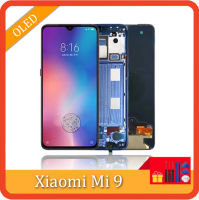 Super AMOLED 6.39 "สำหรับ Xiaomi Mi 9ชิ้นส่วนจอสัมผัสแอลซีดีของเครื่องแปลงดิจิทัลด้วยลายนิ้วมือสำหรับจอแสดงผล Xiaomi Mi 9 M1902F1G