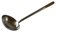 Rocket กระบวยกลมตักอาหารกระบวย 4.5x5 นิ้วด้ามยาว 16 นิ้ว (41 ซม) Stainless Steel Round Ladle Handle Length 16"