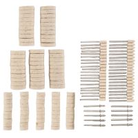 140Pcs Felt Polishing Attachment Set Wool Felt Polishing Disc Polishing Heads Turning Tool Accessory