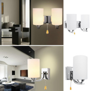 E27 tường kính Ánh Sáng Duy Nhất đèn kép Trong Nhà Sconces Chiếu Sáng Đèn