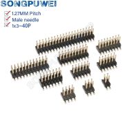 1.27MM SMD SMT 2x2/3/4/5/6/7/8/9/10/12/16/20/40/50 PIN double row male PIN HEADER 1.27 PITCH Strip Connector 2X40p 2x50PIN